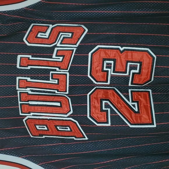 Jordan authentic chicago bulls pinstriped jersey! - Picture 3 of 6